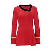 Nciotazm Women's Star Series Costume Dress the Original Womens Spaceship Captain Officer Uniform Dress (Red 2, XXX-Large)