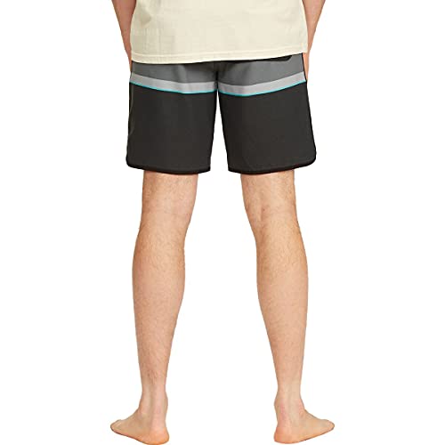 Bañador de surf Billabong 73 Spinner Lo Tides elástico negro original de 19 pulgadas 2
