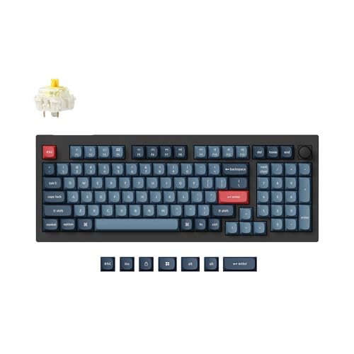 Keychron V5 Max Custom Wireless Mechanical Gaming Keyboard with N...