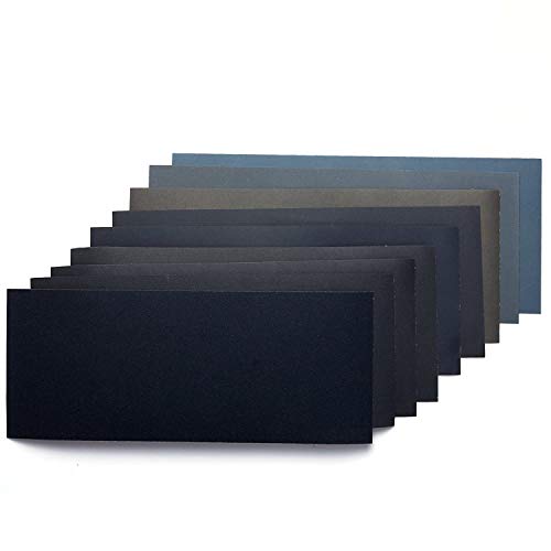 SUBANG 36 Pieces Dry/Wet Waterproof Abrasive Sandpaper, 400 to 3000 Grit, Used for Metal Wood Glass Plastic etc