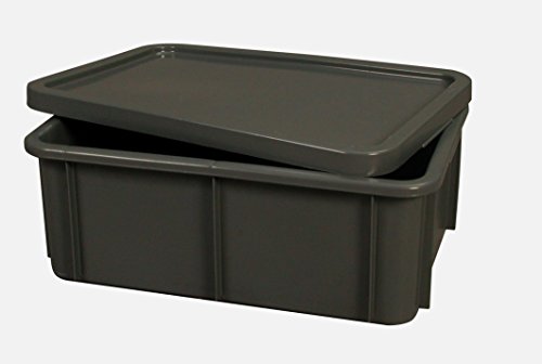 Gilac BAC RECTANGULAIRE EMPILABLE 35 Litres GRIS