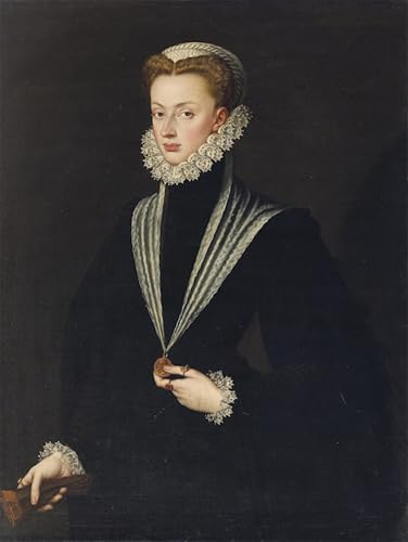 Pintura póster en lienzo de Sofonisba Anguissola con retrato de Juana de Austria