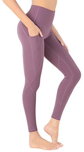Leggings com bolsos para mulheres, leggings de treino com controle de barriga, calças de ioga de cin
