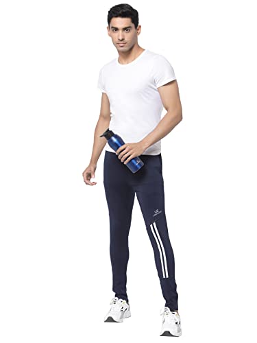 Image of UZARUS Men's Stretchable Joggers Track Pants for Gym, Yoga, Workout and Casual Wear with Towel Holder Loop