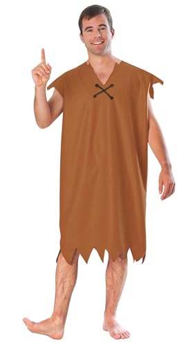 Rubie's Men's The Flintstone's Barney Rubble Costume, Brown, Standard