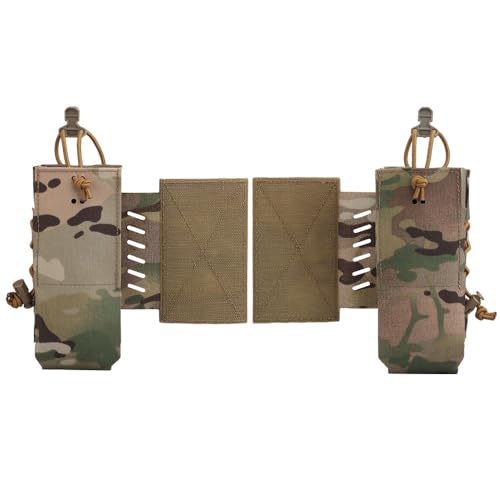 2Pcs Tactical Radio Pouch Holster for AN/PRC148.152.163 Side Expansion with Hook and Loop for Attach ToTactical Equipment Vest
