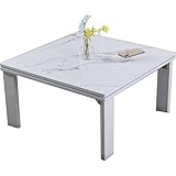 家具の赤や こたつ ビンテージ 正方形 幅68cm 折りたたみ 薄型 ビンテージ アンティーク ブラウン 家具調こたつ (マーブルホワイト)