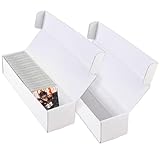 HANWRAPS Card Storage Box,2-Pack • 1000 Count Card Box,Trading card storage box for TCG/Mtg/Sports Card Storage and Collection,14.4 INCH Horizontal