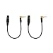 Audio2000's C20001P2 1 Ft 1/4" TRS Right Angle to XLR Female Cable (2 Pack)