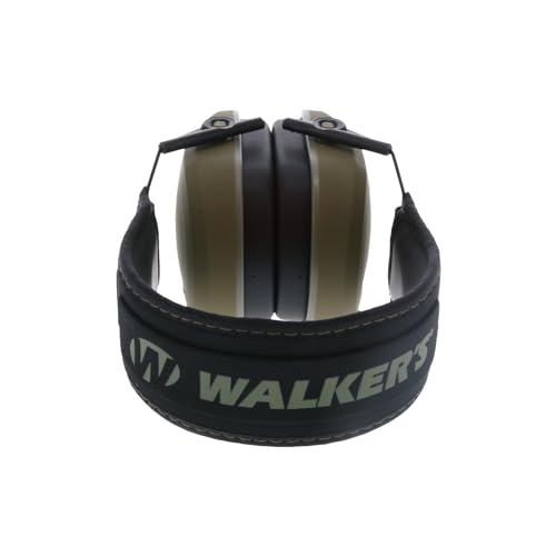 Walker's Razor Slim Passive Earmuff - Ultra Low-Profile Earcups - Olive Dark Green, One Size by Walker's - Image 6