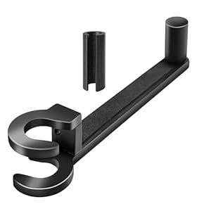 Soporte para reposacabezas de hierro con arco de metal, ajuste universal para la mayoría de reposacabezas y lazos compuestos