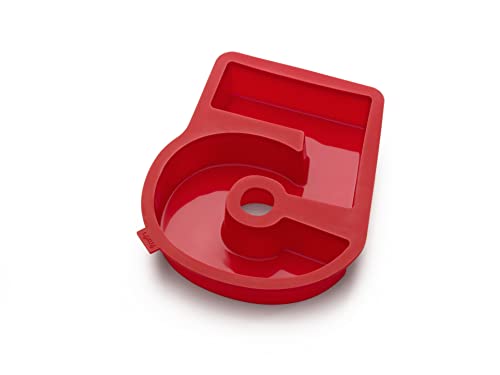 Lékué Celebrate Stampo per Torta, Numero 5, Rosso