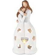 iStatue Heartwarming Gifts for Mom from Daughter - 9.1'' Large Resin Mother and Daughters Angel S...