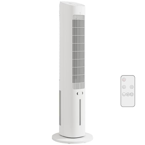 HOMCOM Condizionatore Portatile a Torre, 3-in-1 con Serbatoio da...