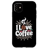 I Love Coffee Enthusists Beans Design スマホケース iPhone 11 用