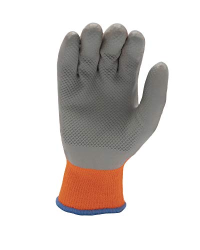 Octogrip 15G Thermal Eco Latex Palm Glove OG451 (9L),Orange - Image 2