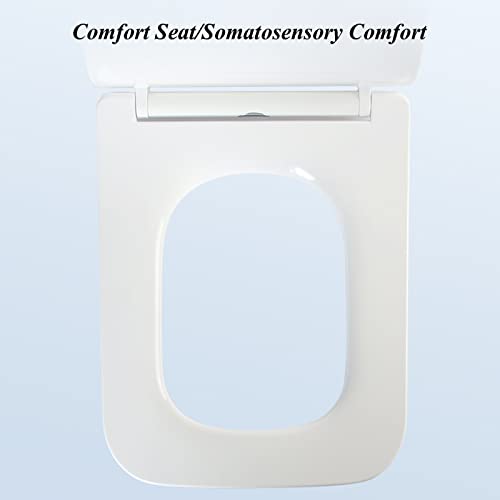 Abattant de toilette en résine haut de gamme avec lunette ergonomique