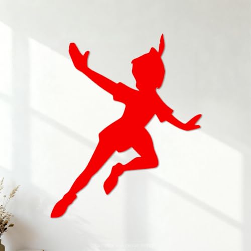 Calcomanías de pared Dibujos animados lindos 35x42.7cm Decoración de tiendas Rojo