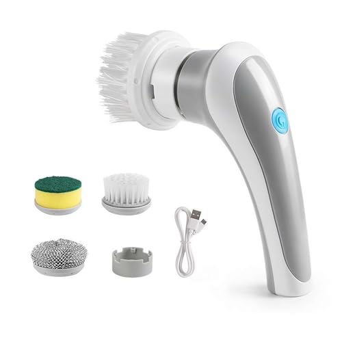 Wmool Electric Spin Scrubber, 2025 Upgrade Electric Scrubber For Cleaning Bathroom Replaceable Cordless with Scrub Shower 3 Heads, - Image 2