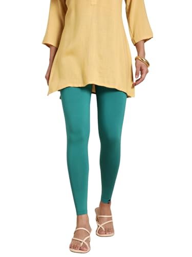 Image of TWIN BIRDS Women Viscose Ankle Leggings | Stretchable Kurti Wear Bottom