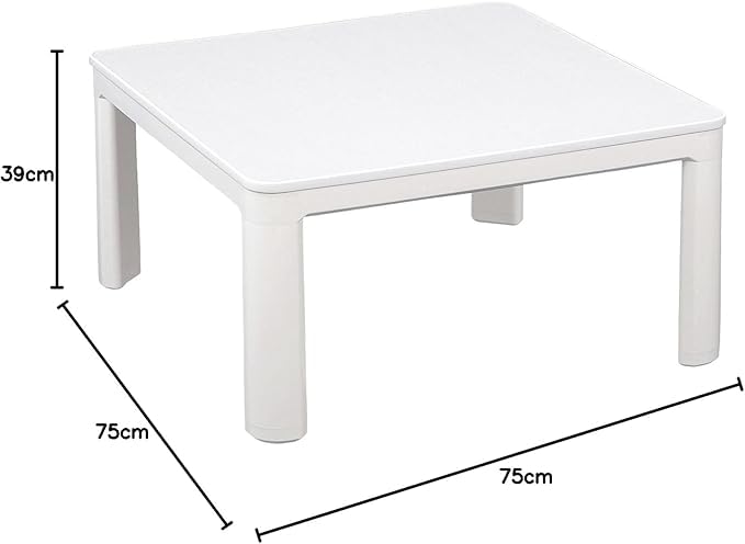 Amazon.co.jp : カジュアル こたつ テーブル75×75cm 正方形 一人暮らし