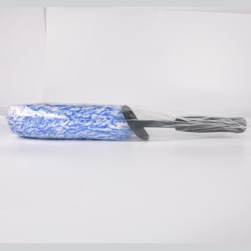 URAQT Szczotka do Czyszczenia Felg Samochodowych, 40CM Koła Szczotkowe z Mikrofibry, Szczotka do Felg Samochodowych do Wysokiej Jakości Felg Aluminiowych (niebieski i biały)