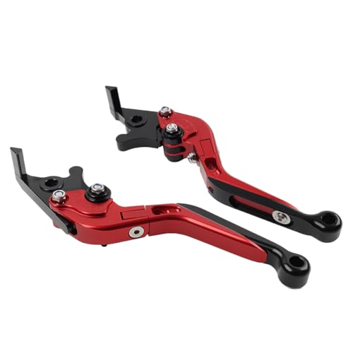 Palancas de freno y embrague rojas de aluminio para moto Ninja 125 2019
