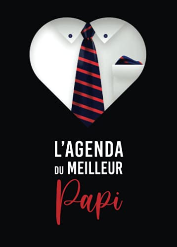 L’agenda du Meilleur Papi 2022: Planificateur semainier | Septembre 2021 à Décembre 2022 | 16 mo