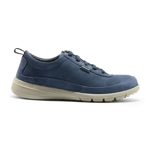 Image of Woodland Men's Paris JEANSBLUE Leather Sneaker (GC 3236119)