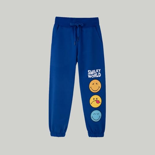 Image of Nap Chief Kids Cotton Official Smiley World Printed Co ord Set for Boys & Girls, Tshirt & Joggers Set for Casual Wear