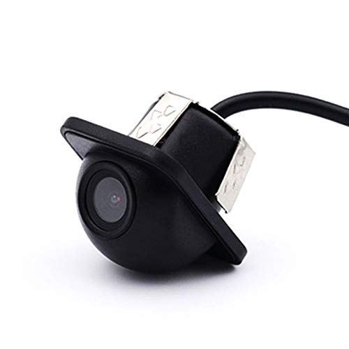 Car Auto 20 mm taladro HD CCD Cámara de respaldo de visión trasera 170 grados ángulo de visión - Imagen espejada con líneas guía - Montaje empotrado