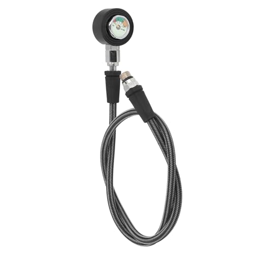 Diving Pressure Gauge, Scuba Diving Pressure Gauges, Luminous Submersible Diving Night Pressure Gauge, with High Pressure Hose for BCD Regulator Underwater Diving (80cm)