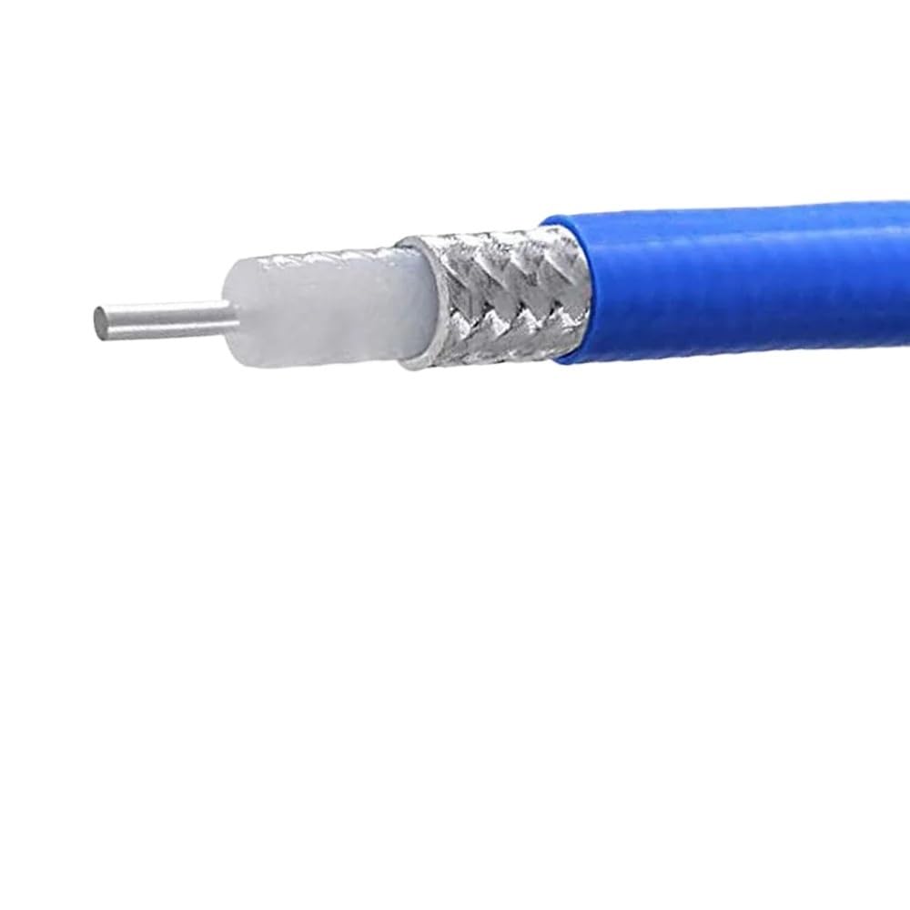 LIHUA Conector PL259 macho a SO239 hembra adaptador RG402 Cable semiflexible 50Ohm R*/F cable de extensión coaxial (UHF M a UHF F, 1 m (3.28 pies)