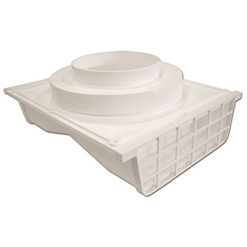 Lambro 164W Double Sided Under Eave Vent 4 Inch White Plastic