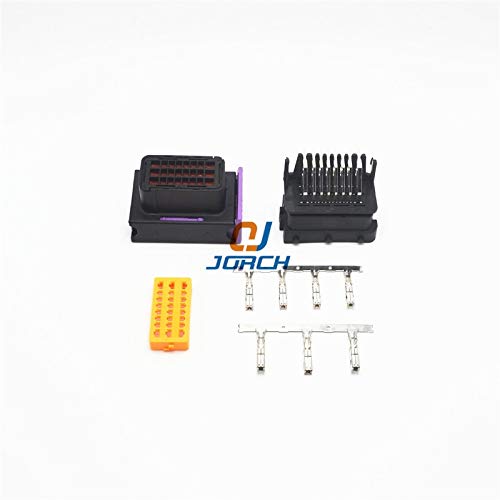 Davitu 5 Set FCI ECU Connector 24 Pin 24 Way Male And Female automotive Housing Sealed Connectors Plug Socket 211PC249S8005 - (Package: 10 sets)