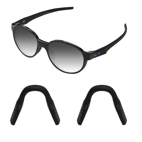 Acefrog Almohadillas de nariz mejoradas para Oakley Metalink OX8153, Miter OX8154, Cogswell OX8157, Activate Eyeglass Push-in Nose Piece, 2 Piezas Negro, Talla única