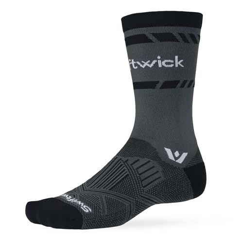 Image of Swiftwick- ASPIRE Crew Cycling Socks, Firm Compression Fit, Moisture Wicking