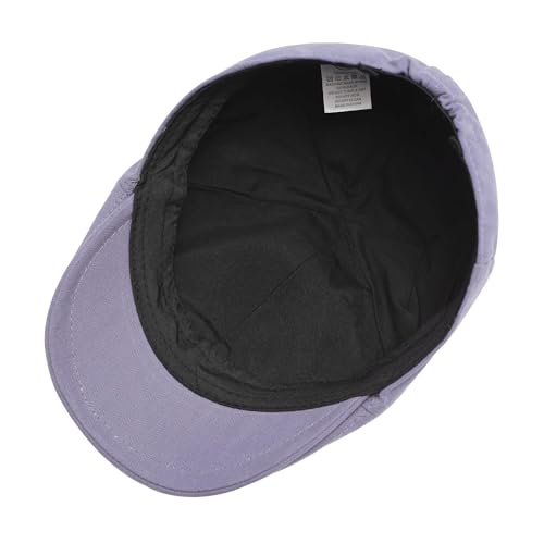 Image of ZLYC Men Cotton Flat Cap Summer Scally Ivy Gatsby Newsboy Beret Driver Cabbie Hunting Hat