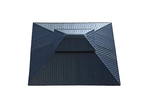 12' x 10' Fir Wood Gazebo, Permanent Hardtop Pavilion with a Steel Double Roof, Sturdy Outdoor Carport Shelter with Netting for Patio, Garden, and Deck - Image 7