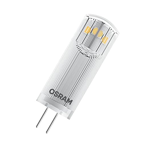 OSRAM LED Pin Lampe mit G4 Sockel, Warmweiss (2700K), 12V-Niedervoltlampe, 2.6W, Ersatz für herkömmliche 30W-Lampe 3 OSRAM BASE LED Lampe PIN, Pinlampe mit G4 Sockel, 1,80 W, Ersatz für 20W-Glühbirne, klar, Warmweiss (2700K), 3er-Pack