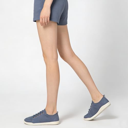 Image of FUNKYMONKEY Slip-On Canvas Sneakers for Women, Comfortable Lightweight Lace-Up Flat Casual Tennis Shoes Breathable Walking Shoes for Everyday Wear