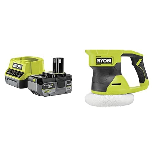 Polisseuse sans fil 18V Ryobi One+ avec batterie 4Ah et chargeur rapide