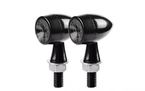 Clignotant de moto Bullet 12V momt à haute visibilité et double lampe smoky 8mm