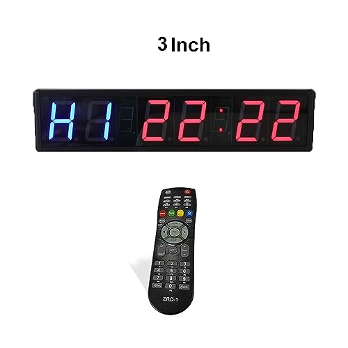 Temporizador digital deportivo azul 3 pulgadas aluminio miniatura 5