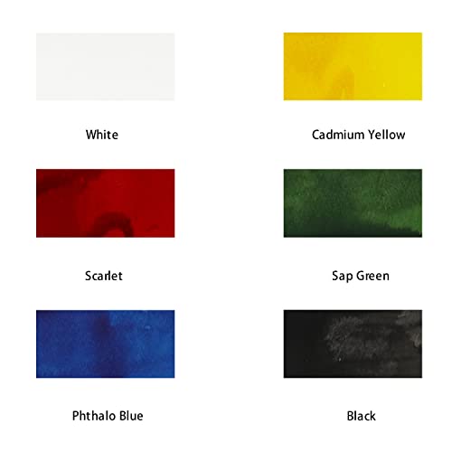 Mont Marte Acrylic Ink Premium 6pc x 20ml (0.7 US fl.oz), Acrylic Inks for Artists Essential Colours - Image 3