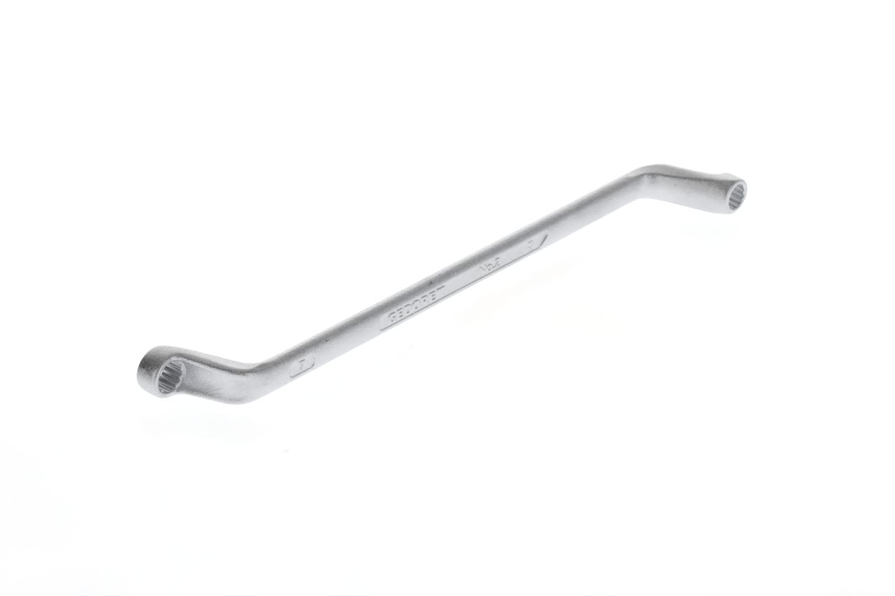 GEDORE Double-ended ring spanner, AF 6+7 mm, Offset, 5° angled, Slender, Bi-hex, UD profile, Spanner, 2 6X7