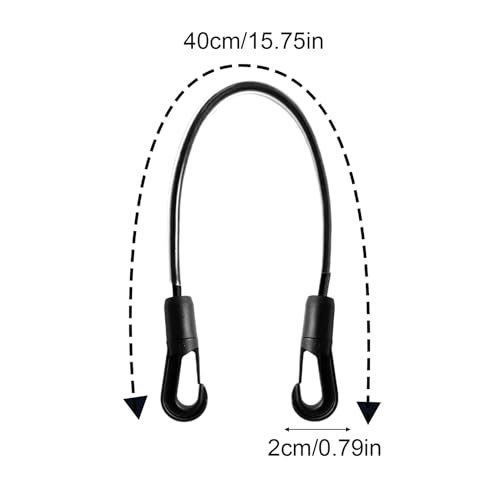 Correas para mantas de caballo elásticas con mosquetones dobles, juego de 4 unidades ajustables 6