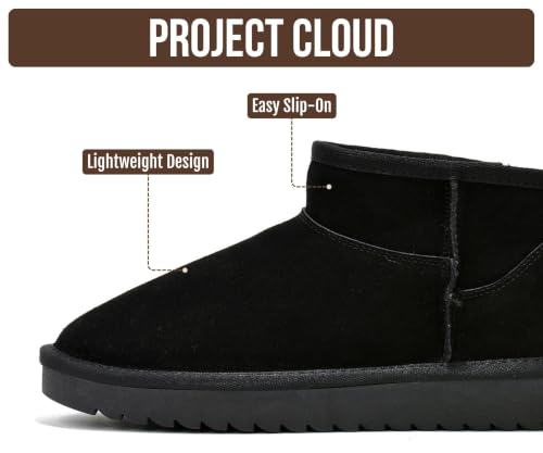 Image of Project Cloud Genuine Leather Ankle Boots for Women - Water Resistant with Memory Foam Insole Winter Boots - Trending Shoes & Comfortable Women's Ankle Boots (Hippy)