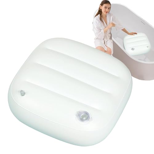 Asiento elevador de bañera de hidromasaje, almohadilla de asiento inflable para tina, almohada de asiento de bañera de hidromasaje para interiores y exteriores, para bañeras del hogar, baño