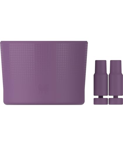 Image of Stanley Quencher Boot and Straw Cover Cap | Anti-Slip Silicone Protector for 20 & 30 oz Tumbler with Handle | Accessory Set for Stainless Steel Drinking Cup | BPA-Free | Dark Lilac